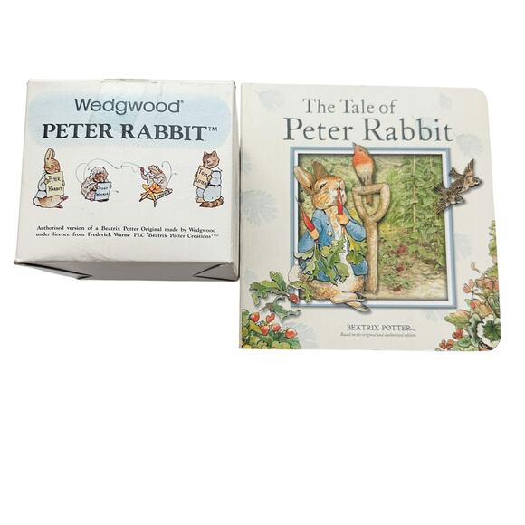 Wedgwood Peter Rabbit Ceramic Mug and Book 2 Piece Collectable Classic - Picture 1 of 15